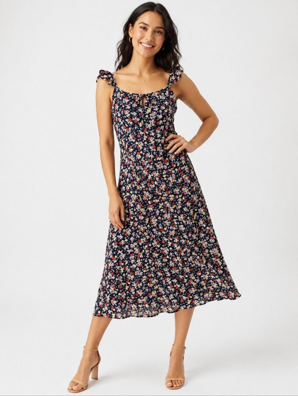 Cupcakes and Cashmere Floral Midi Dress